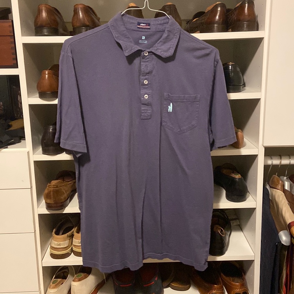 Johnnie mens blue polo